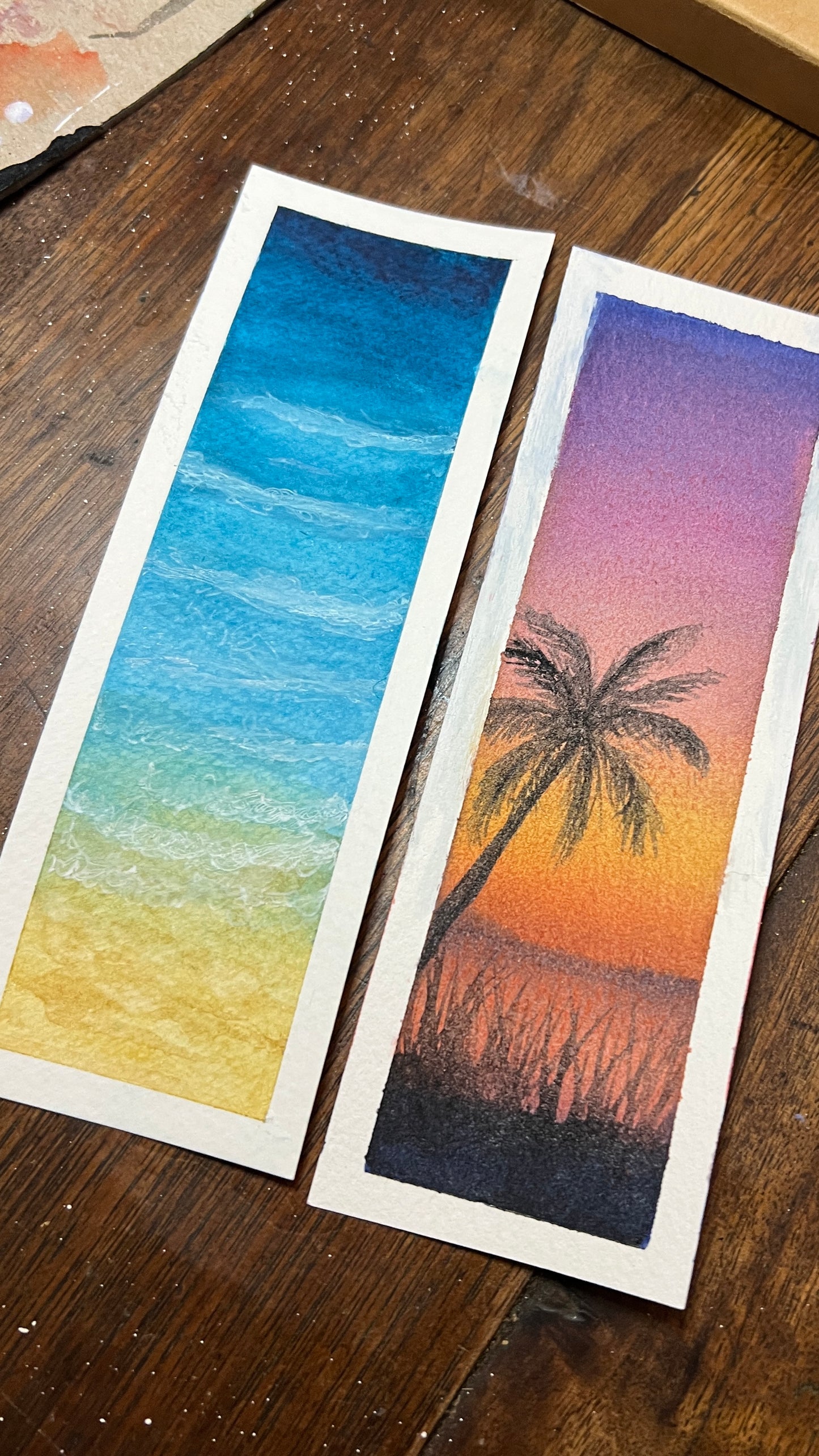 Original Watercolor Bookmark