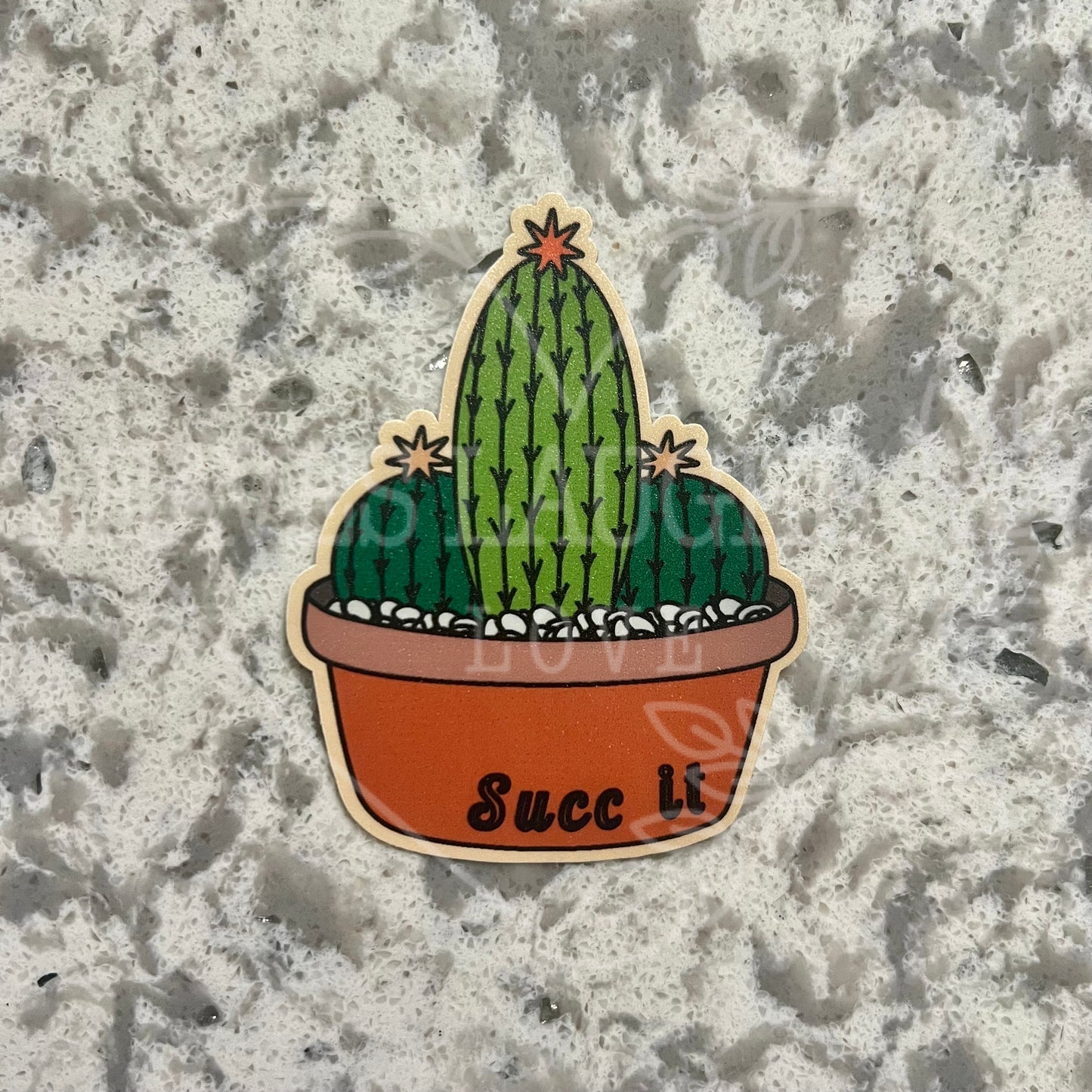 Succ It Cactus Sticker