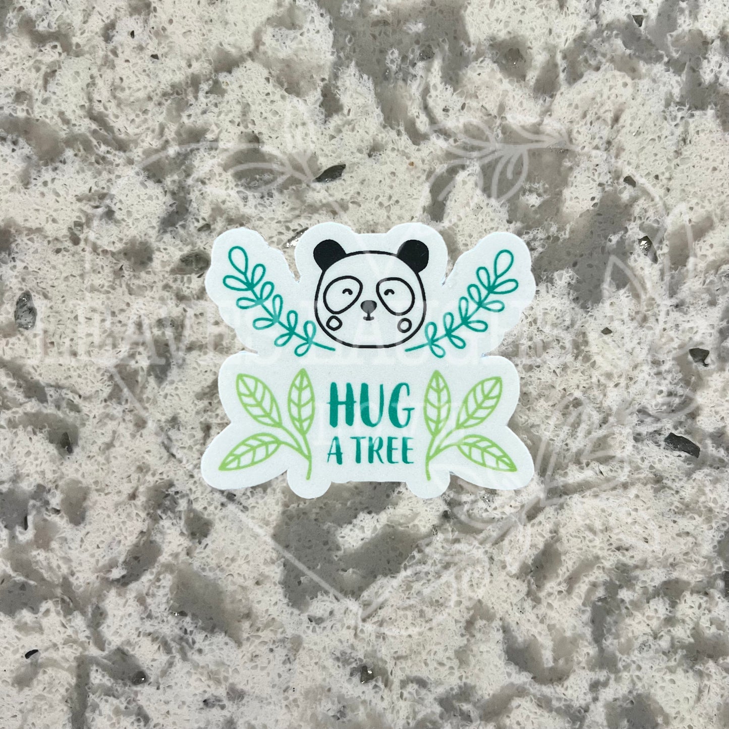 Hug A Tree Panda Sticker