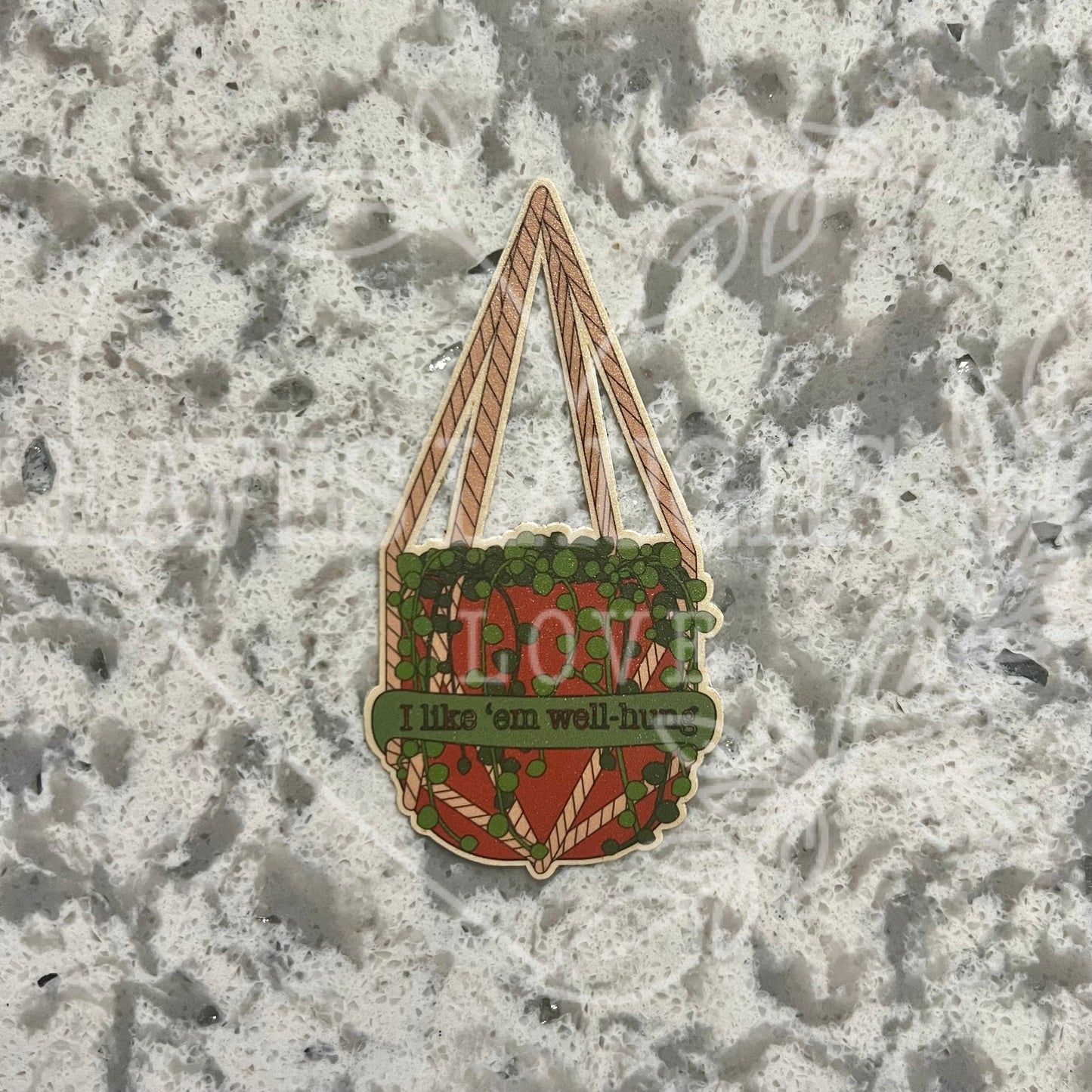 Well-Hung String of Pearls Plant Sticker