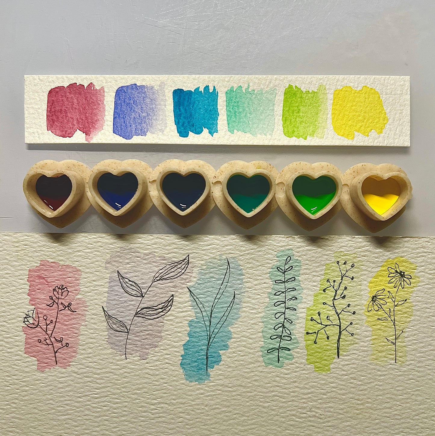 Spring Break Watercolor Half Pan Set