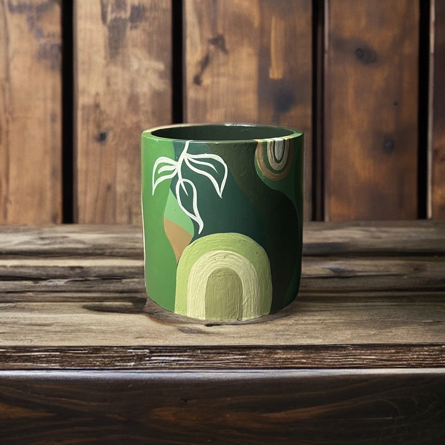 Hand Painted Succulent Pot no. 3 of 6Plant PotsLeaves Laughs LoveLeaves Laughs Love