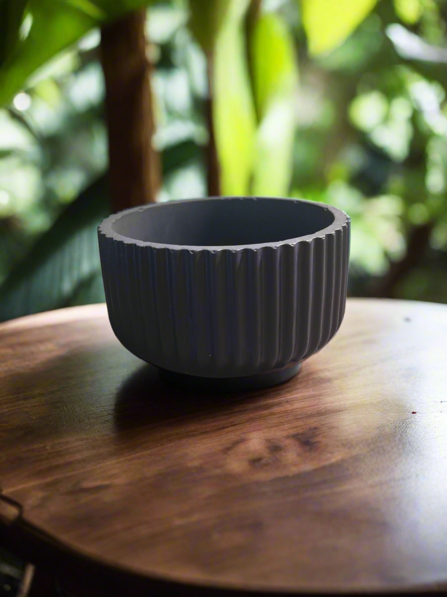 Ridged Bowl Succulent Planter