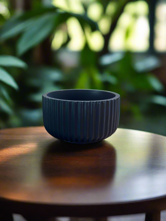Ridged Bowl Succulent Planter