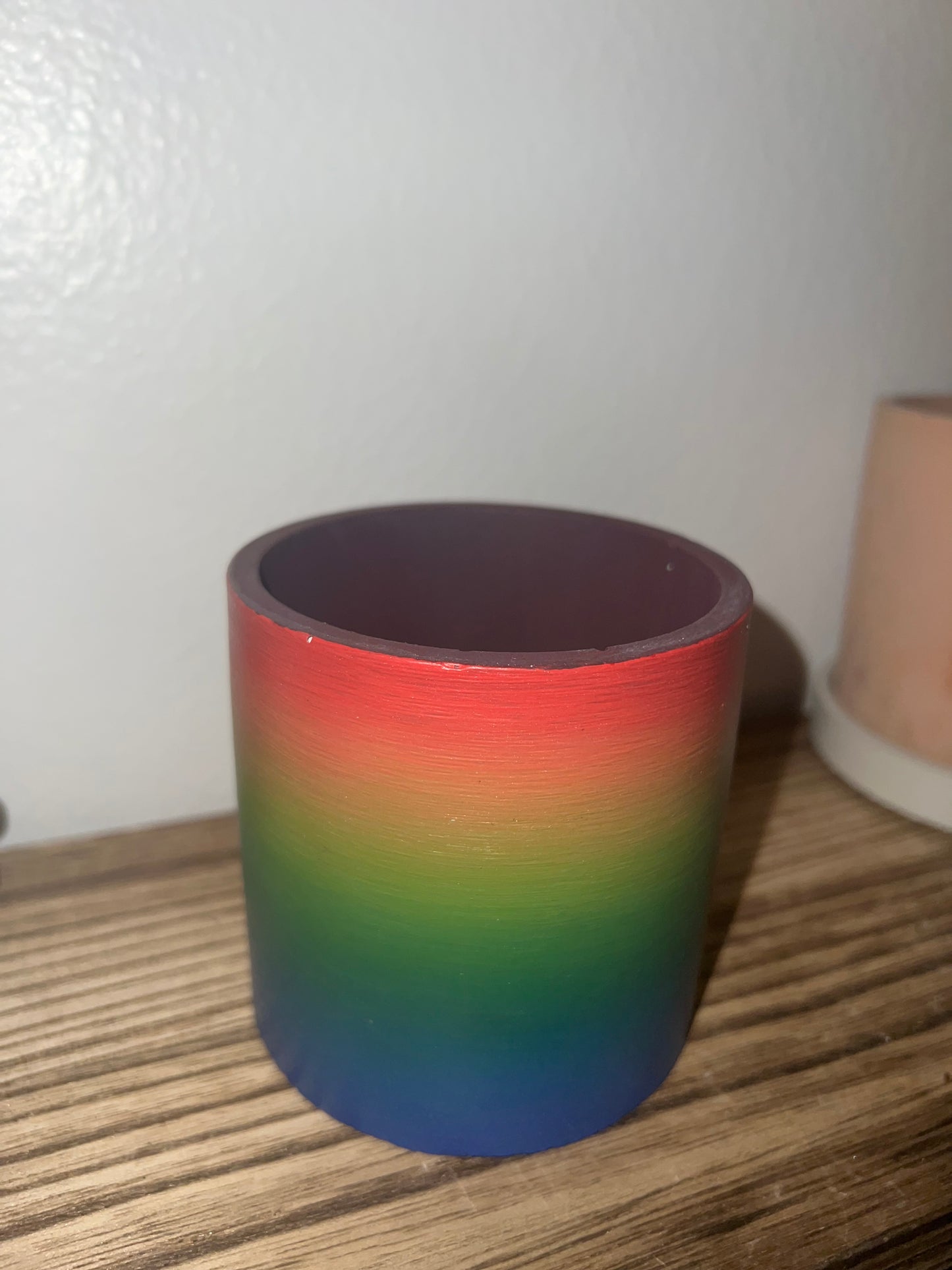 Ombré Hand-Painted 3inch Cylinder Plant Pot