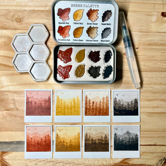 Travel Watercolor Kit – BBBee Palette