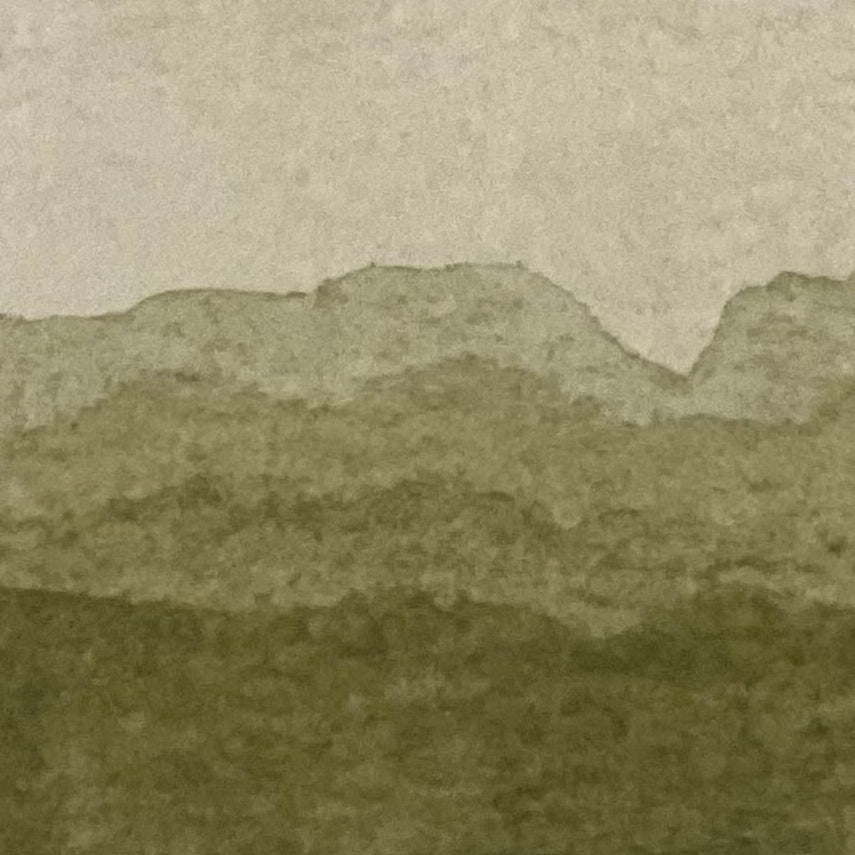 Textured olive green layered gradient landscape
