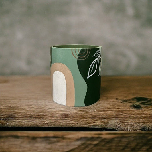 Hand Painted Decorative Succulent Pot no. 5 of 6Plant PotsLeaves Laughs LoveLeaves Laughs Love