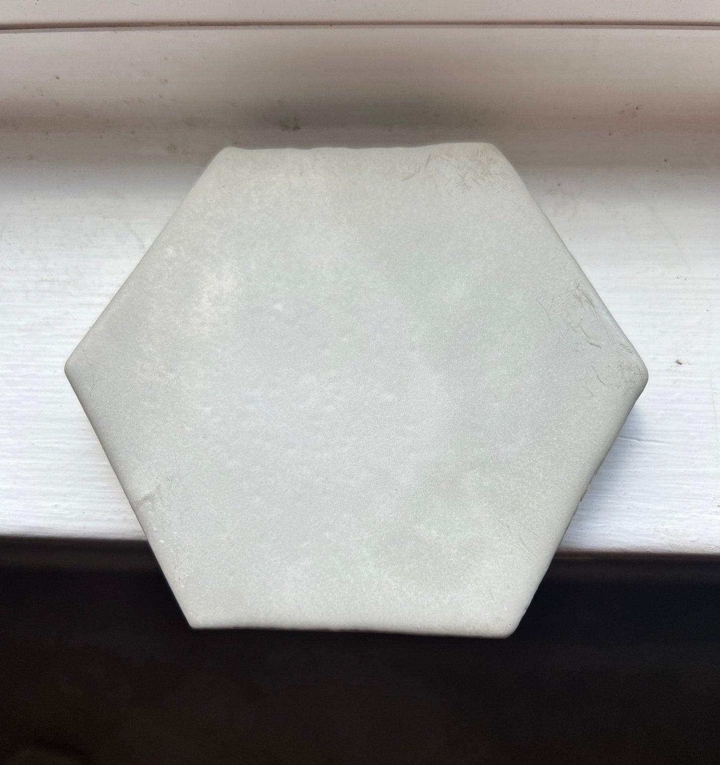 Hexagon stone drink coasters, hand poured, eco friendly tablewareLeaves Laughs LoveLeaves Laughs LoveNatural Gray